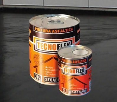 PINTURA ASFALTICA SECADO RAPIDO 1LT TECNOFLEX